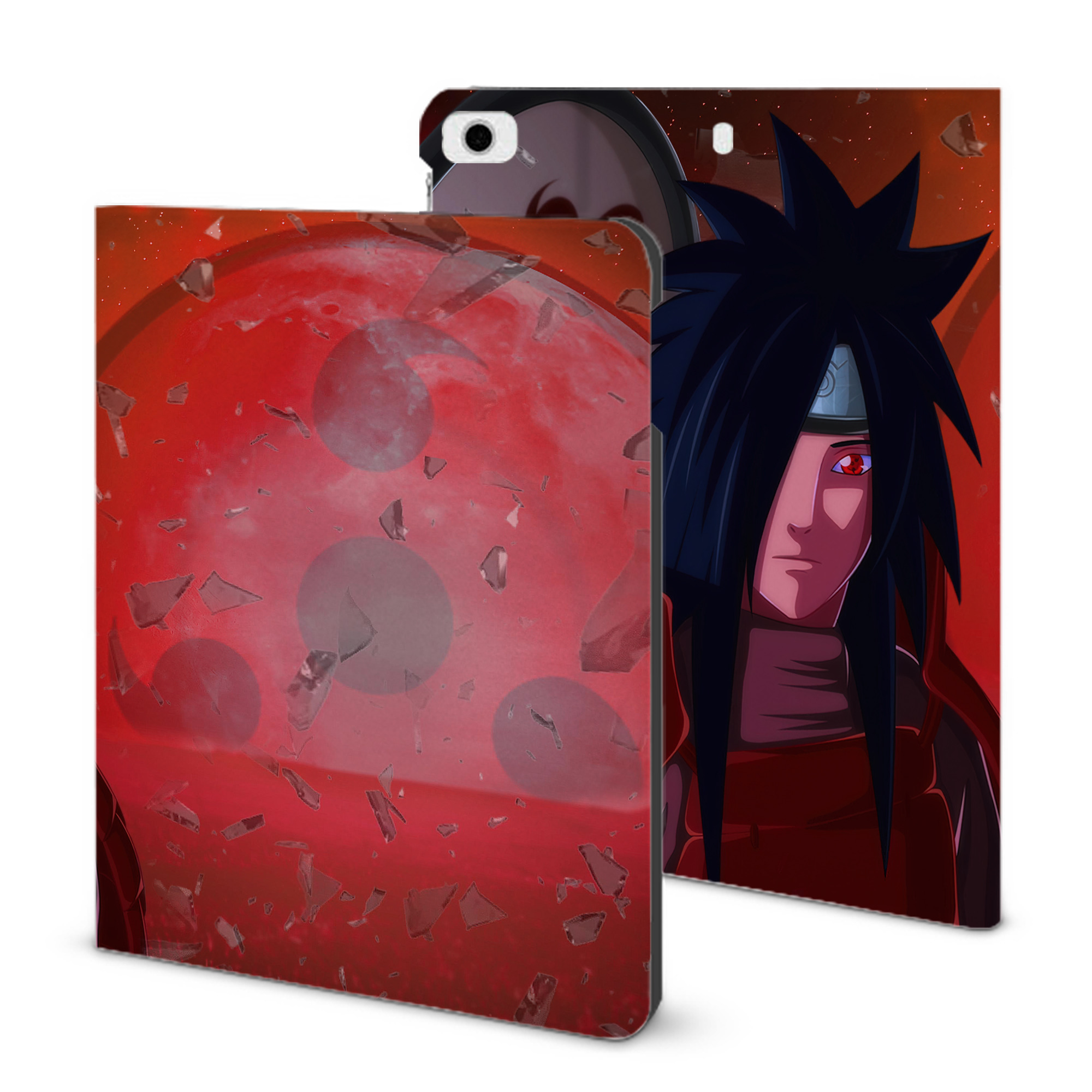 （画像用） NARUTO -ナルト- NARUTO -ナルト- 疾風伝 IPad ケース ブック型 PUレザー TPU 耐衝撃 軽量 薄型 ペン収納なし 全面保護 IPad 各モデル対応